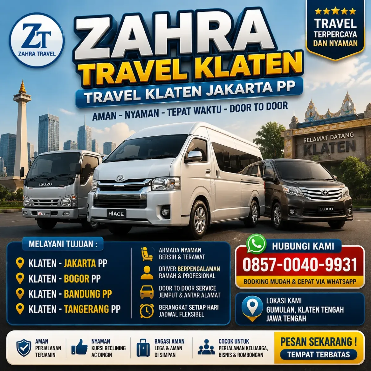 Zahirah Travel: Solusi Perjalanan yang Nyaman di Cilacap